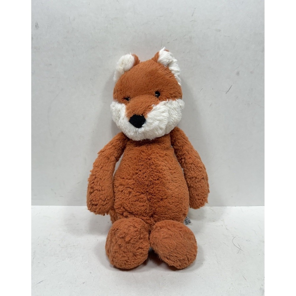 Jellycat Bashful Fox Plush Medium Orange Red London Stuffed Toy Retired 12"